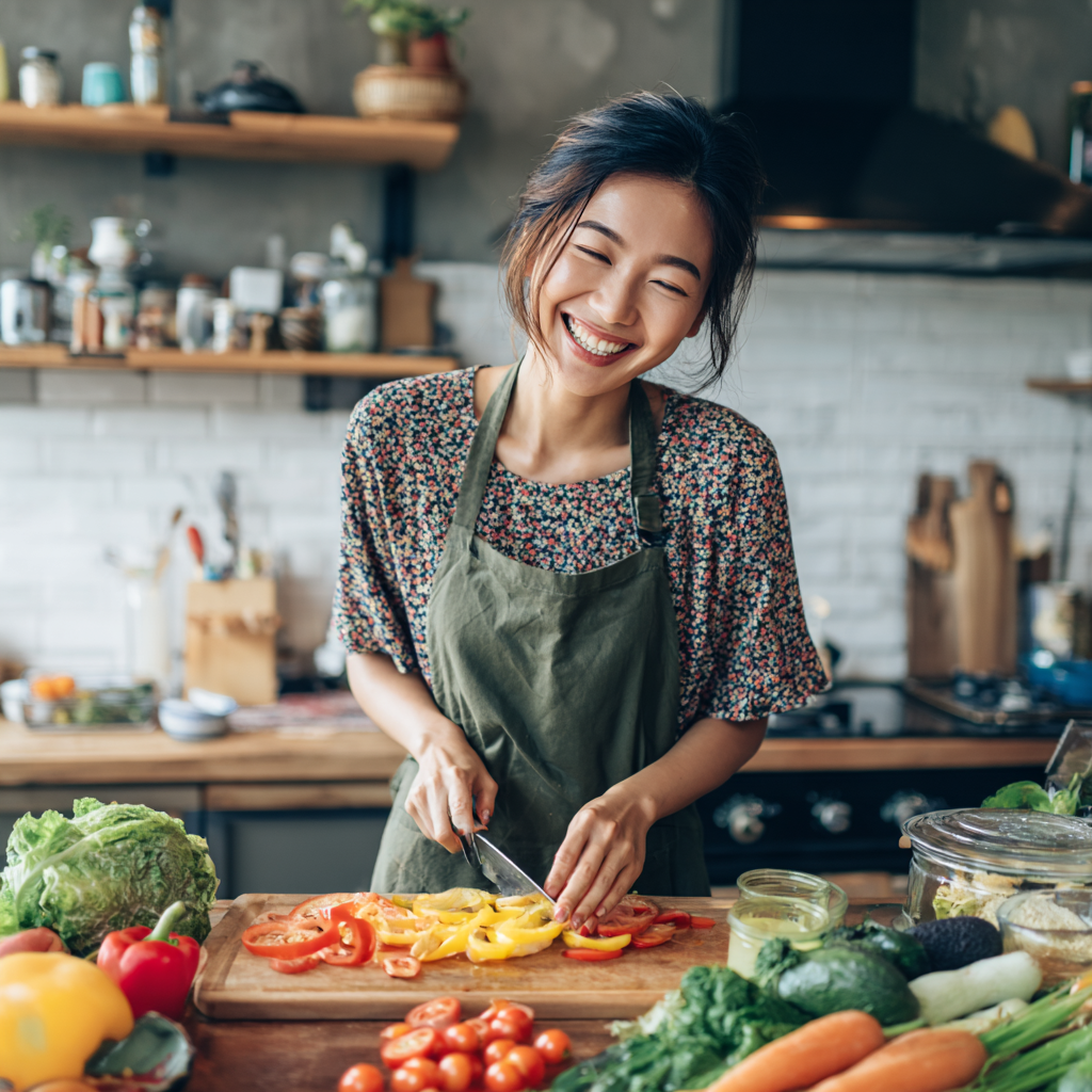 Взрослые люди казахской национальности в возрасте от 30 до 50 лет медитируют на природе с чашками травяного чая, демонстрируя осознанный подход к здоровому образу жизни